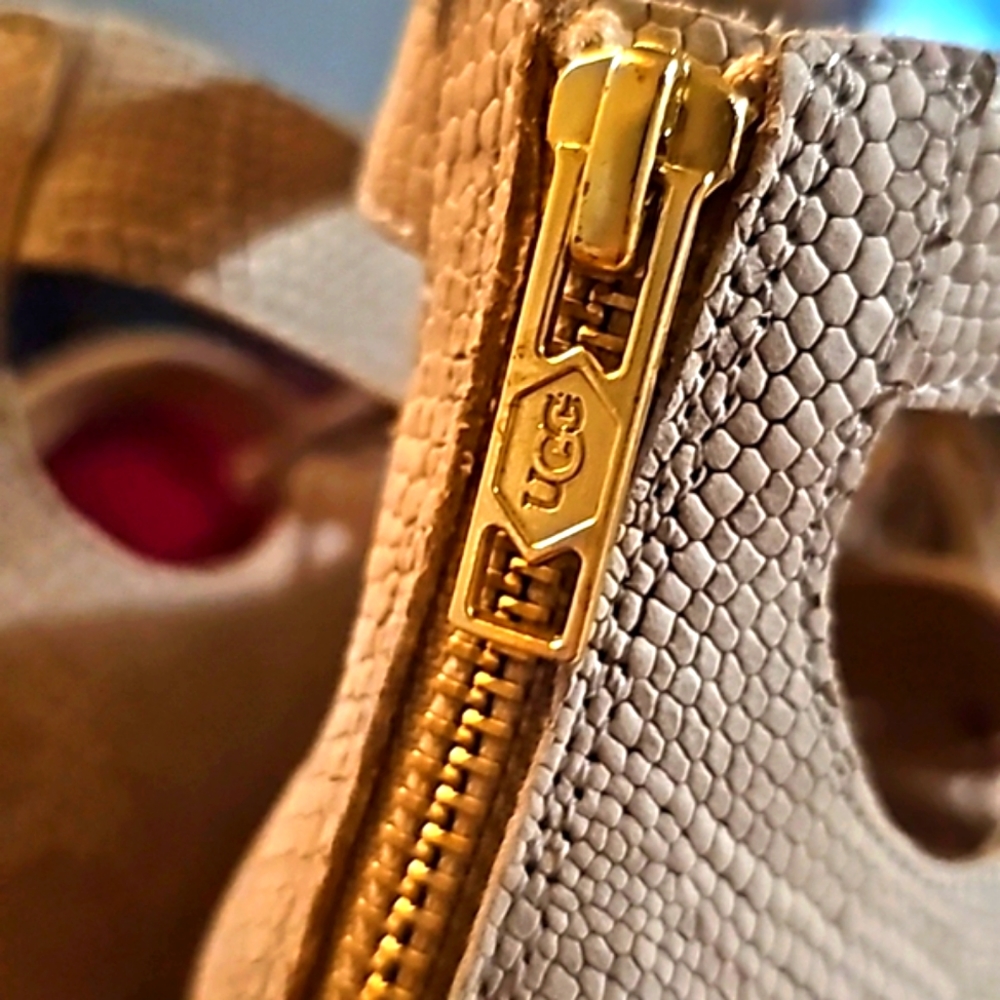 UGG Snakeskin Lace-up Wedge - Picture 4 of 10